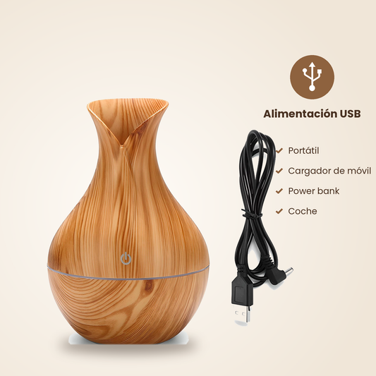 Humidificador Aroma Madera Velmora™